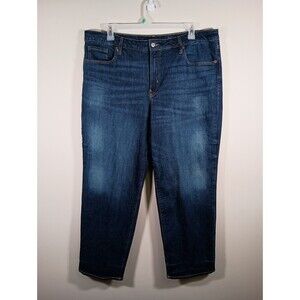 Old Navy High Rise OG Loose Smooth Pockets Dark Wash Womens Jeans Plus Size 20